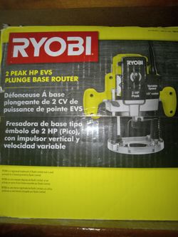 RYOBI 2 peak HP Evs PLUNGE BASE Router