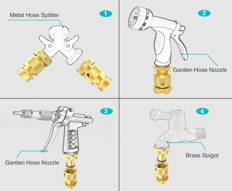 Go About Your Tasks Quickly with NO Leaks! Garden Hose Quick Connect!