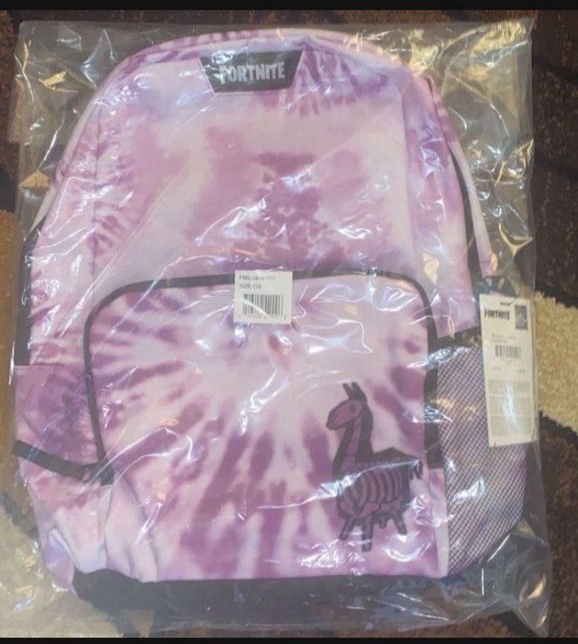 Fortnite Signify Unisex Backpack, Large Zippered Main Compartment, Purple