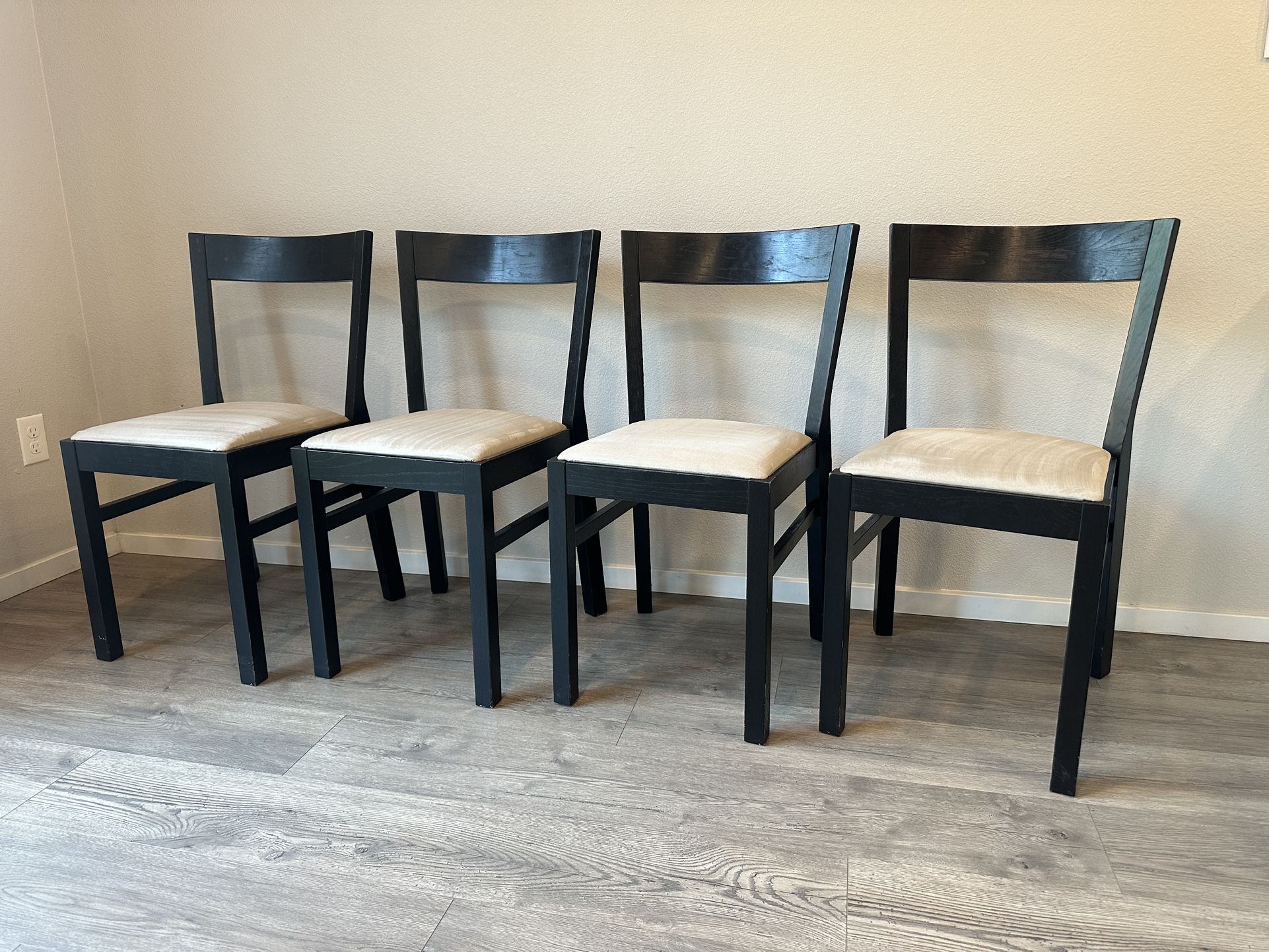 4 Solid Wood Chairs
