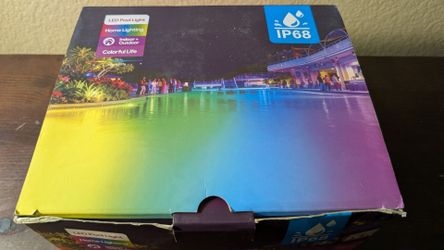 Soiarllt Permanent Pool Lighting System, 148FT 32 LED RGB+IC Pool Lights