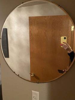 Antique Round Mirror
