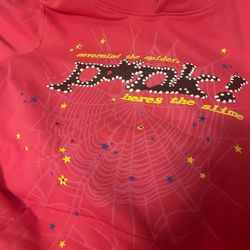 Pink sp5der hoodie