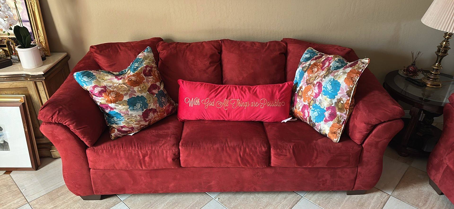 Couch 3 Set… Like New 2 Yrs Old - 2/23 Garage sale - Los prados Antioch CALI