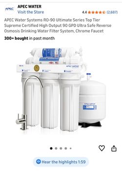 Reverse osmosis filter system