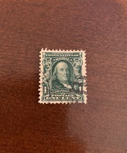 Extremely Rare Bejamin Franklin 1 Cent Stamp