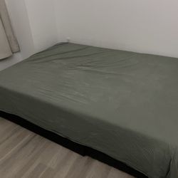 Free Queen Mattress & Bed Frame with 3 Storage Drawers On Side