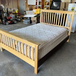 Full Size Bed With Mattress And Box Spring