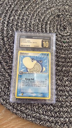 Pokémon Poliwhirl 68/115 CGC Prestine 10 EX Unseen Forces