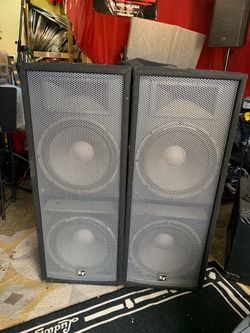 EV i25 PA Speaker Pair Duel 15” Mains  DJ/Live