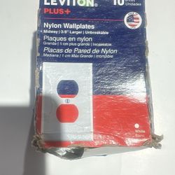 Leviton Nylon Wallplates 10 Pack White
