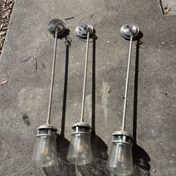Three Outdoor Pendant Lights 