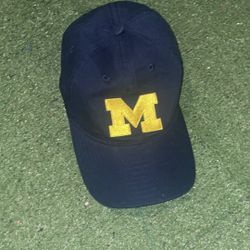 Adidas Hat NCAA Michigan Wolverines Logo Blue Adjustable Baseball Cap 2013 Edition 