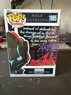 Solo Leveling Igris signed Funko Pop