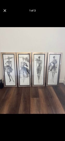 4 pc gold frames from zgallerie