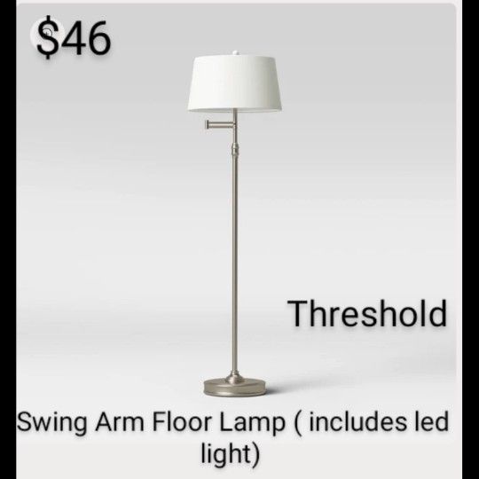 Brand New Swing Arm Floor Lamp Threshold & Studio Mc Gee