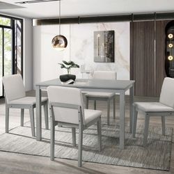5 Piece Dining Set Table + 4 Chairs