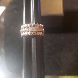 SIZE 6 STERLING SILVER RING 