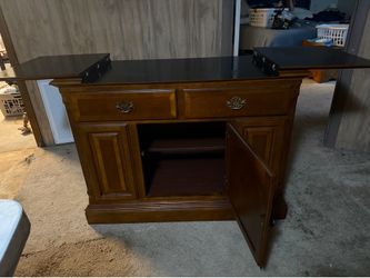 Vintage Flip-Top Server Buffet — Expands to Double!