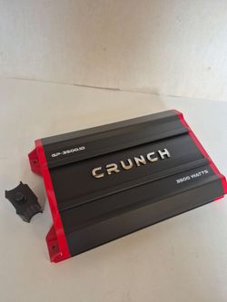CRUNCH 3500 WATTS MONOBLOCK 1 OHM STABLE BUILT IN CROSSOVER WITH BASS CONTROL CAR AMPLIFIER