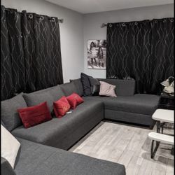 Dark Grey Sectional Sofa