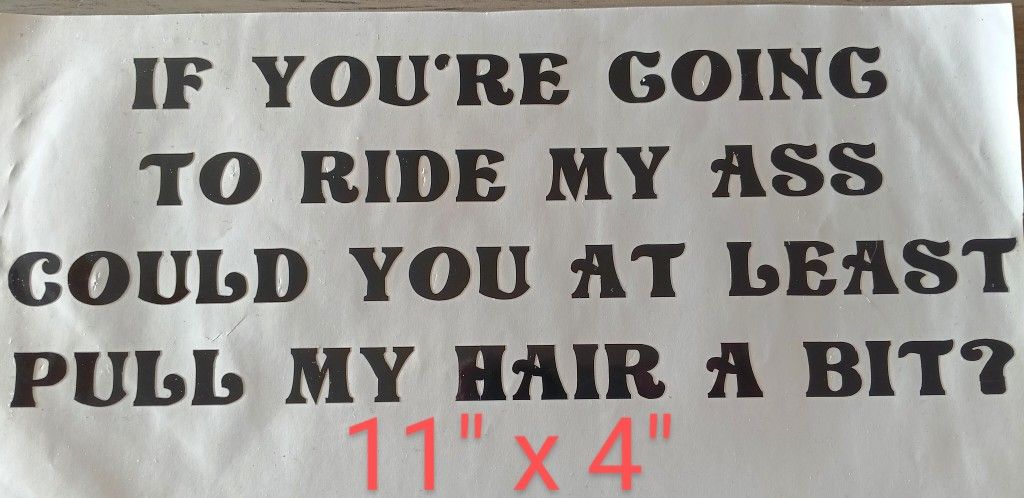 Funny Sayings Decal
