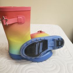 Girls Rain Boots, Sized 2/3US. Wicked Great Shape!