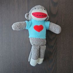 Dan Dee Collector's Choice 9" Sock Monkey Heart Sweater Plush