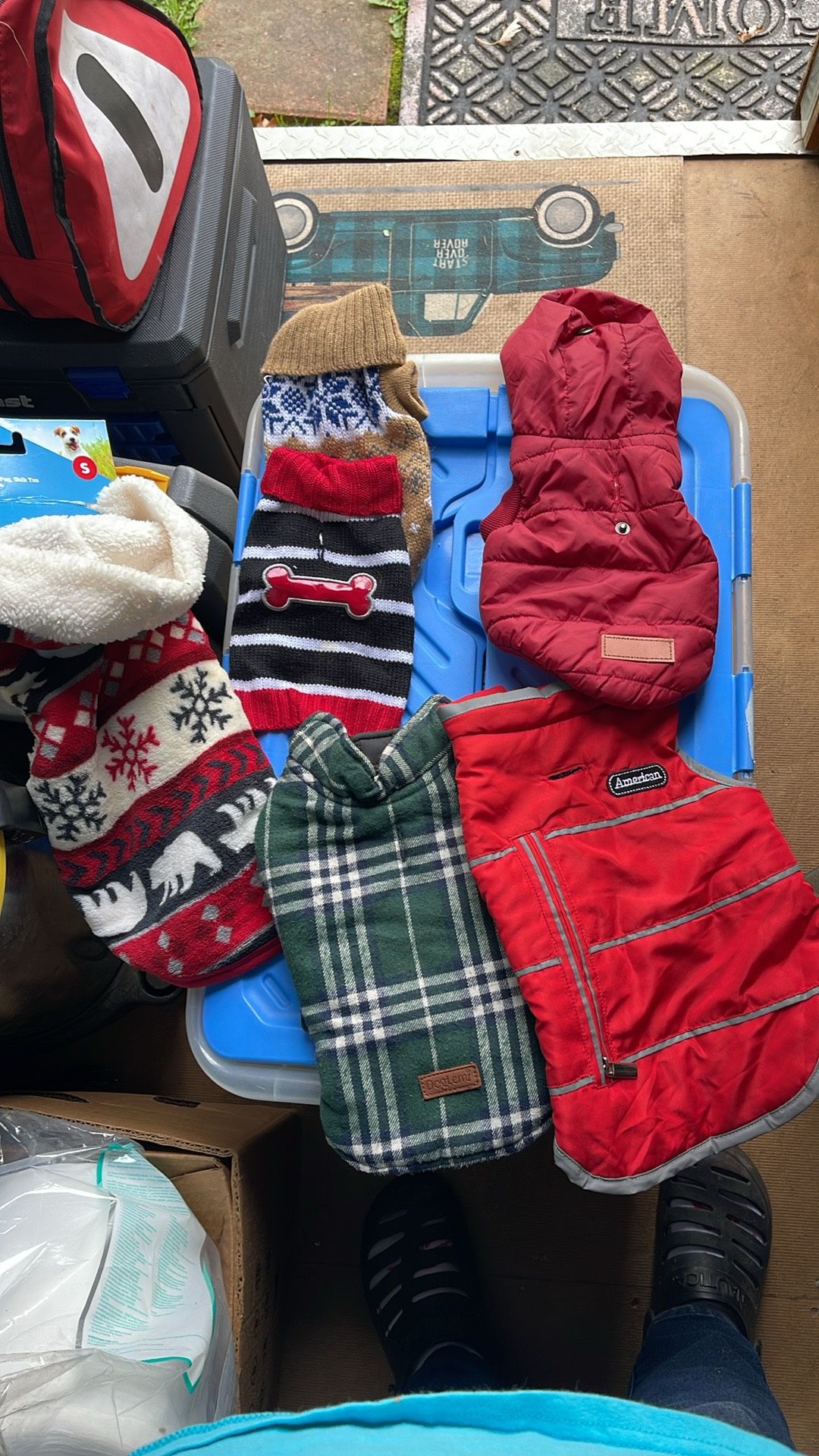 Small and extra small dog coats $10 each