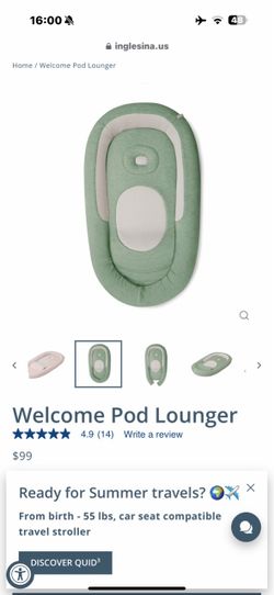 Welcome Pod Lounger inglesina