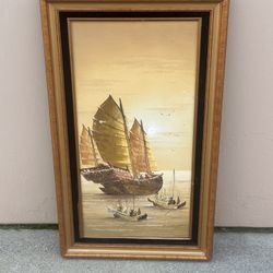 Nice Sailing Boat Painting 