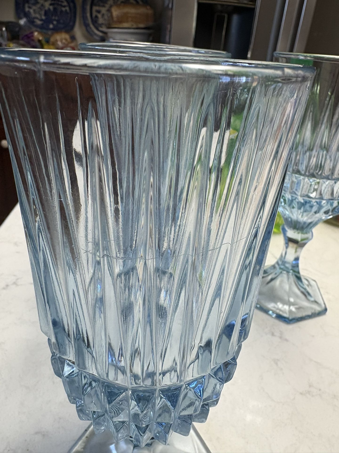 Fostoria Blue Stemware