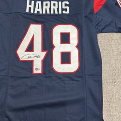 Christian Harris Signed Autographed Custom Jersey - Beckett Coa - Houston Texans