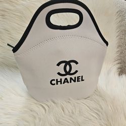 White Cosmetic Bag Handbag Lunchbag 