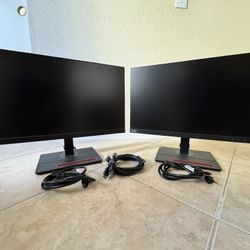 Lenovo ThinkVision 24” Monitors (2 Units)