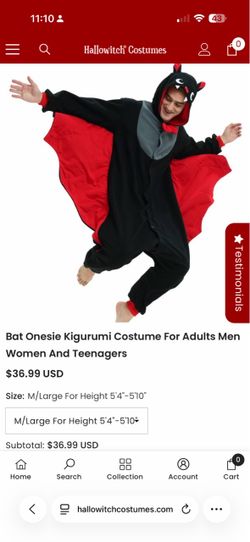 Halloween costume Bat onesie unisex