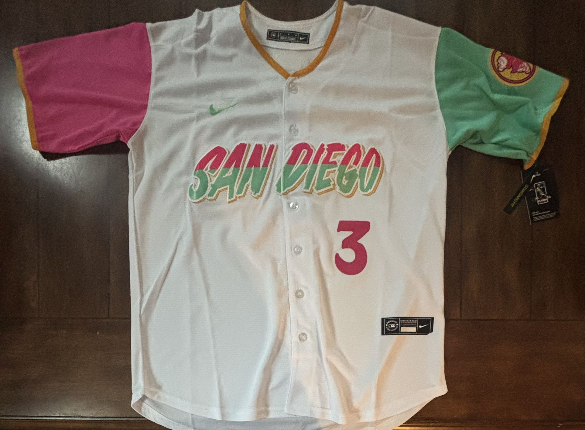San Diego Padres Jackson Merrill White City Connect MLB Jersey Adult Medium