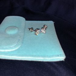 Silver Moissanite Earrings 