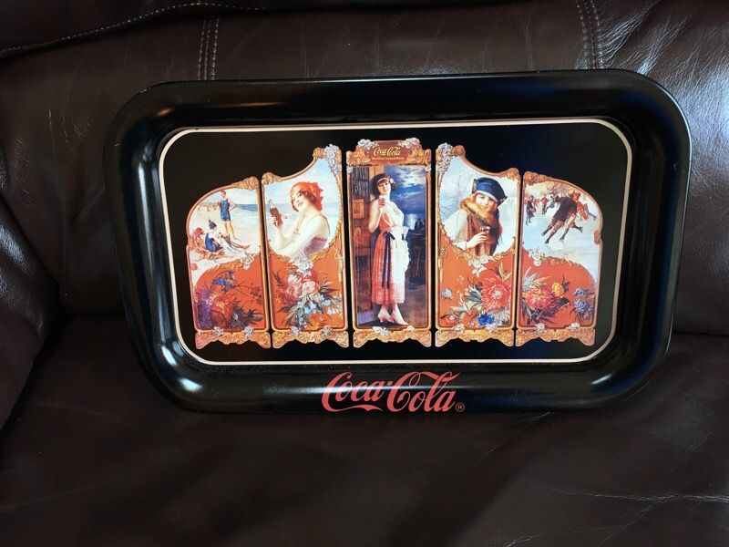 Vintage 1989 "Four Seasons" Coca Cola Tray