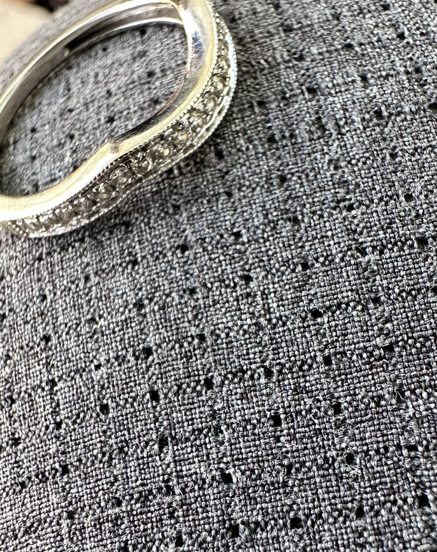 Real 14 karat white gold Ring