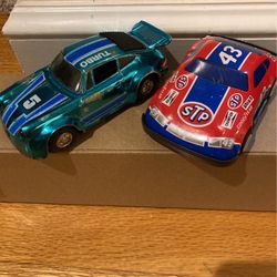 Vintage Cars STP #43 Richard Petty ? Christmas Toys Blue Turbo #5 Race Cars