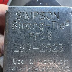 13 Simpson Strong Ties 2 Sizes 