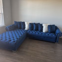 Blue couch