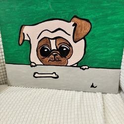 Cartoon Dog Painting