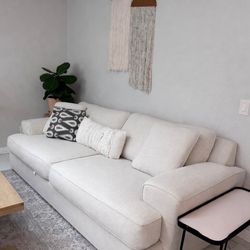 Boho sofa light beige