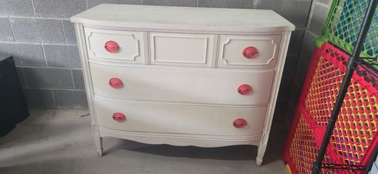 Antique white dresser