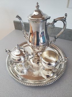 Rogers Silver Tea Set 800
