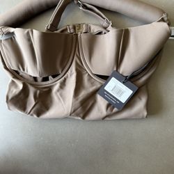 Entire Studios Chic Tan Women's One Piece Swimsuit L+