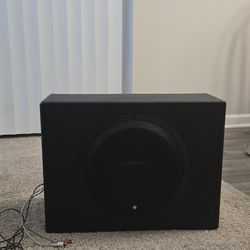 Rockford Fosgate Punch P300-12 12" Powered Subwoofer with remote and connectors