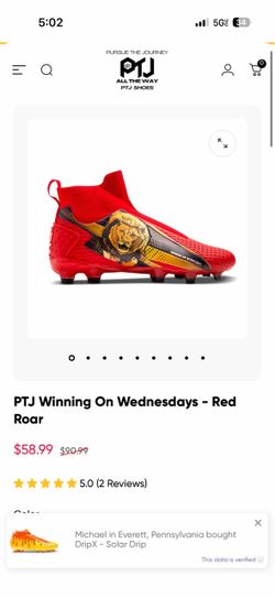 PTJ Winning On Wednesdays - Red Roar US 3.5 size